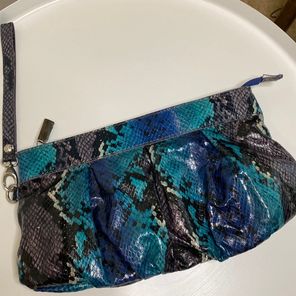 New York & Co. Snake Print Clutch/wristlet